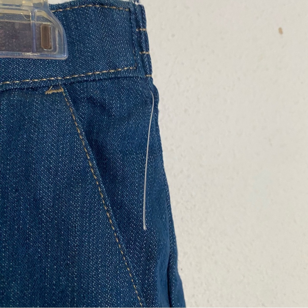 Vintage Laura Scott Vintage Straight Leg Pleated Denim Trousers: Size 10 - Picture 6 of 9